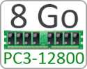 RAM PC3-12800 8Go